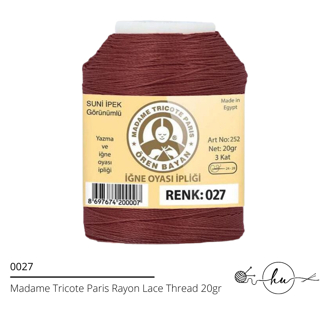 Madame Tricote Paris Rayon Lace Thread 20gr