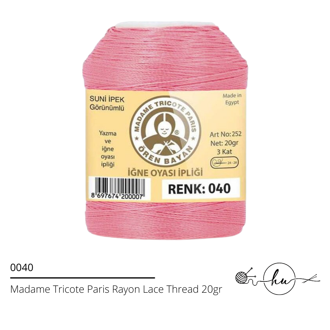 Madame Tricote Paris Rayon Lace Thread 20gr