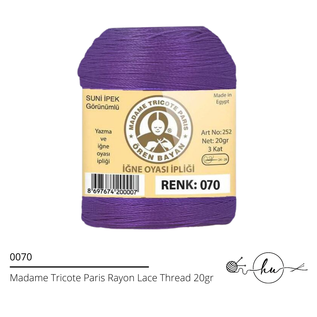 Madame Tricote Paris Rayon Lace Thread 20gr