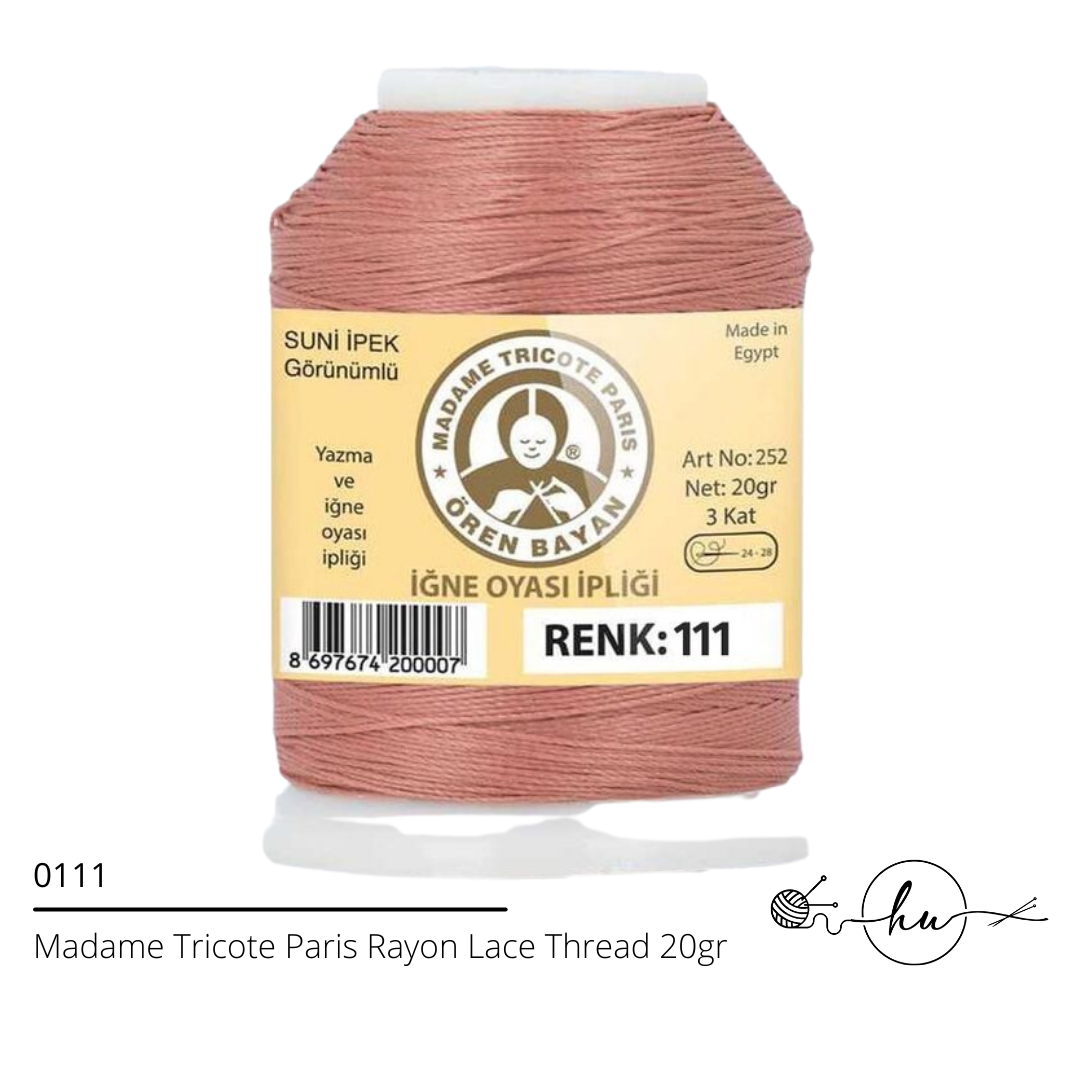 Madame Tricote Paris Rayon Lace Thread 20gr