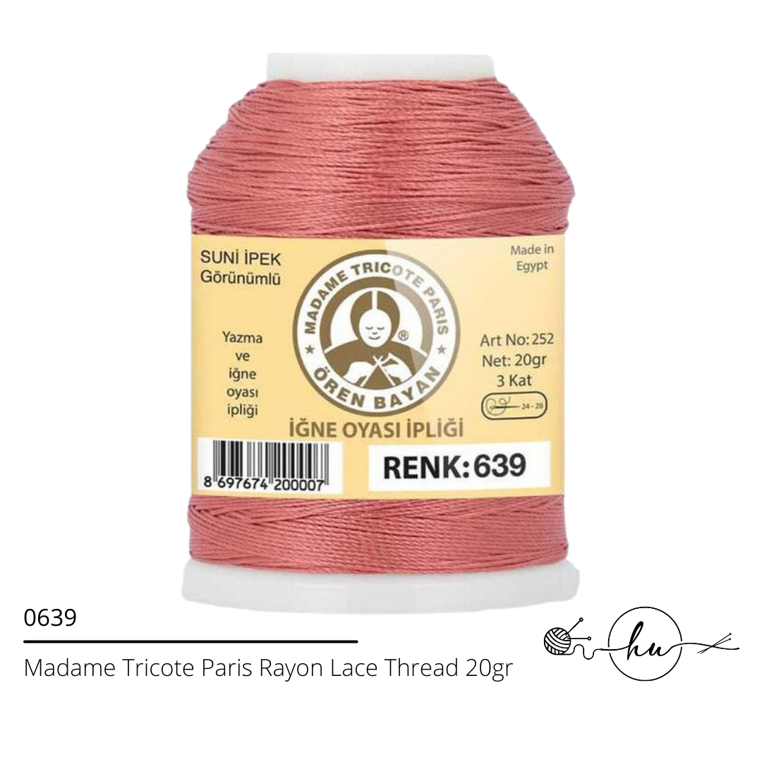 Madame Tricote Paris Rayon Lace Thread 20gr