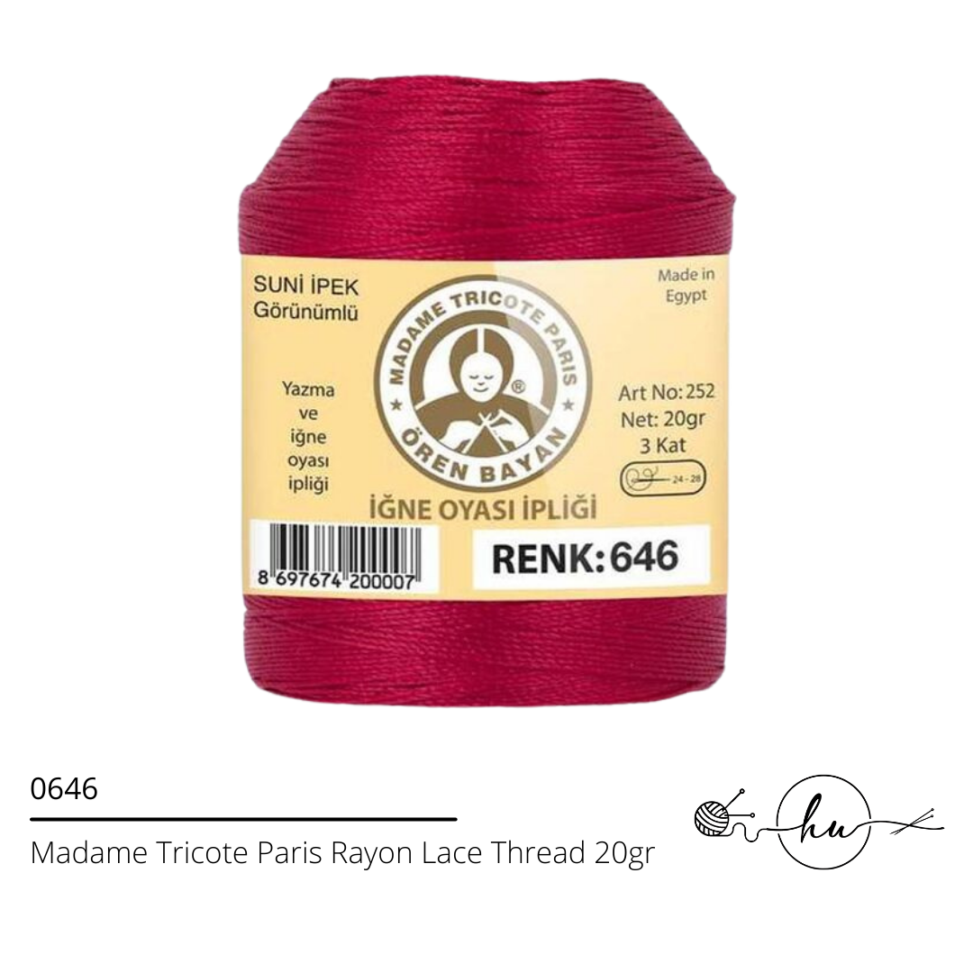 Madame Tricote Paris Rayon Lace Thread 20gr