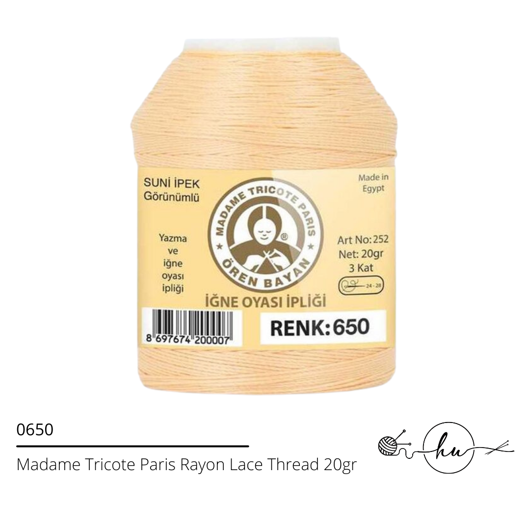 Madame Tricote Paris Rayon Lace Thread 20gr