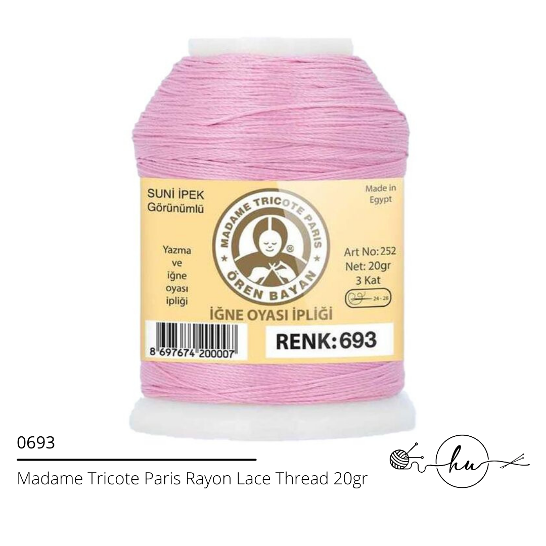 Madame Tricote Paris Rayon Lace Thread 20gr