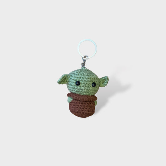 Handmade Amigurumi Keychain Baby Yoda 6 cm