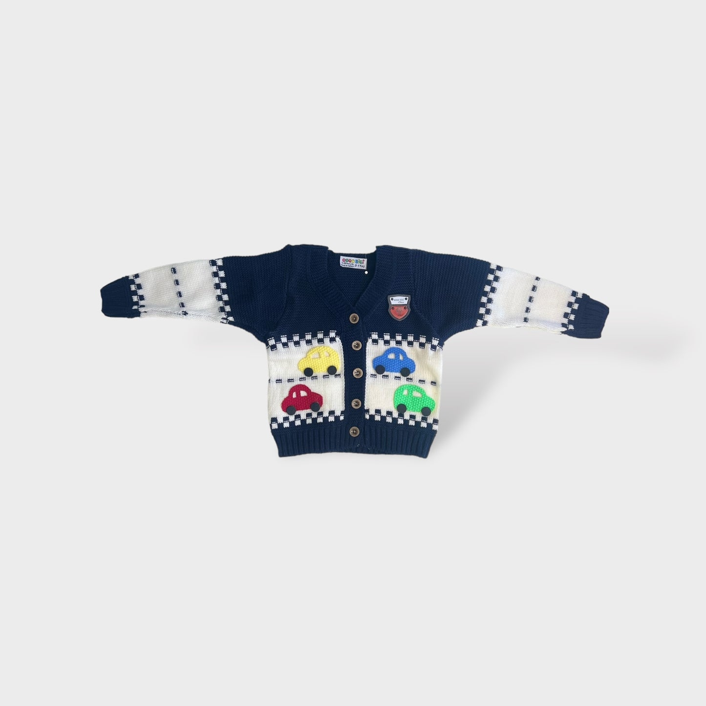 Toddler Long Sleeve Cardigan Navy Blue