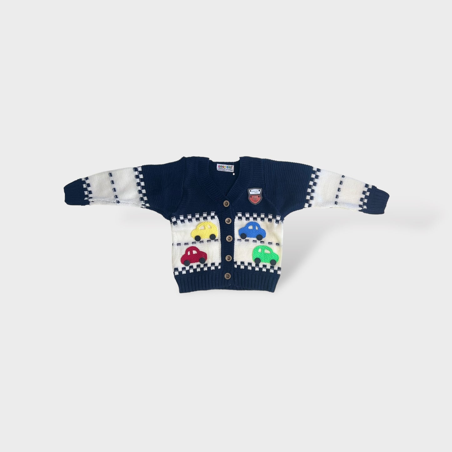 Toddler Long Sleeve Cardigan Navy Blue