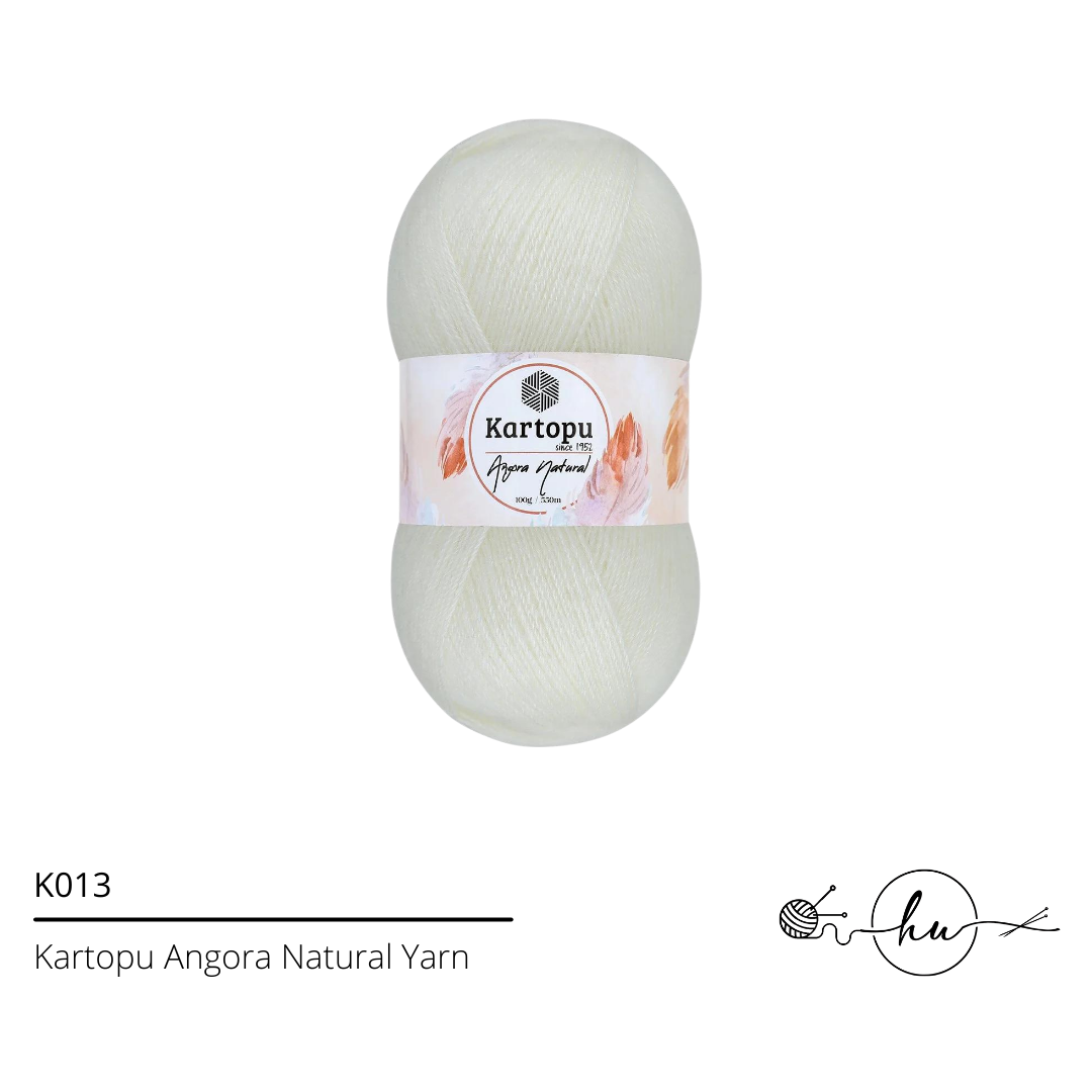 Kartopu Angora Natural Knitting Yarn