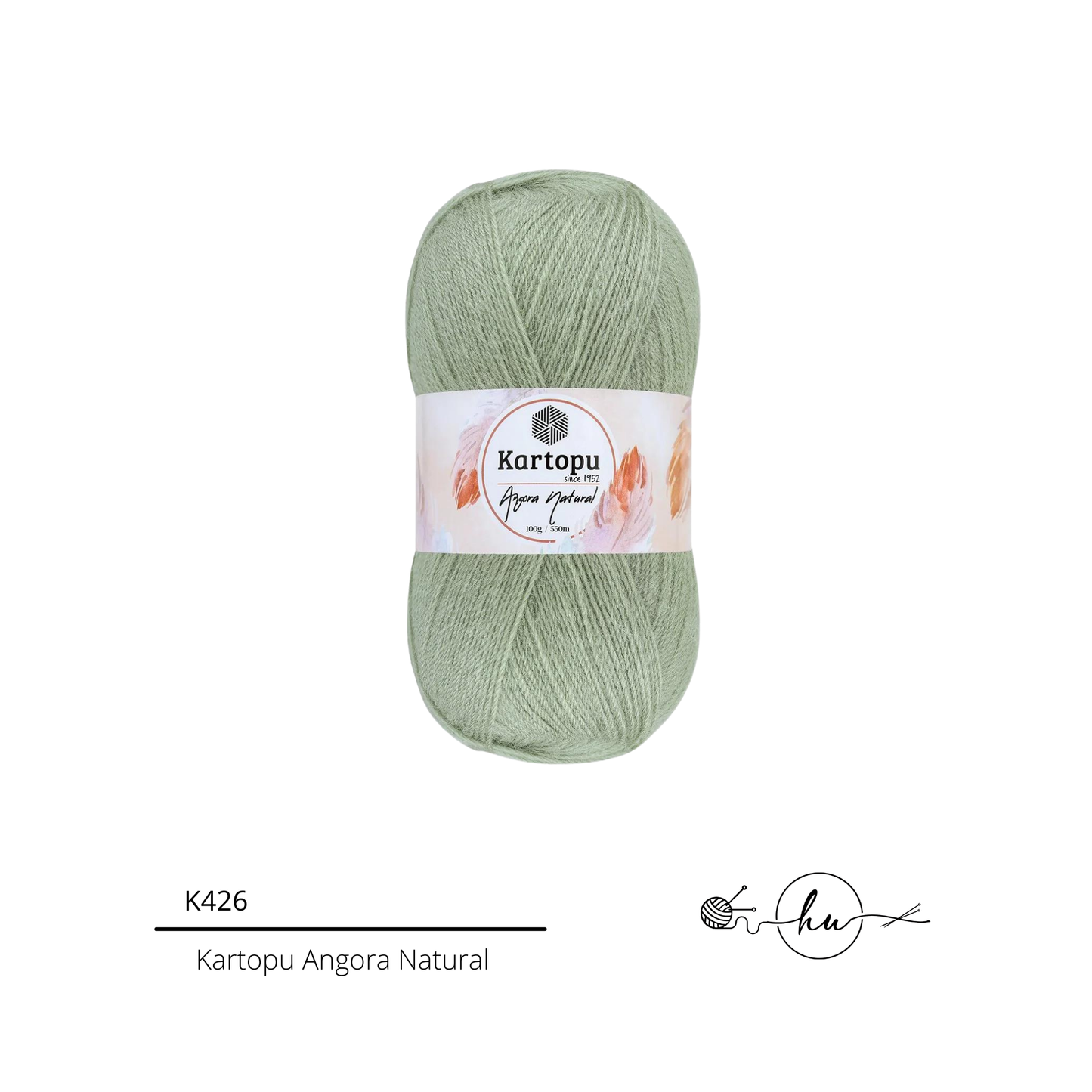 Kartopu Angora Natural Knitting Yarn