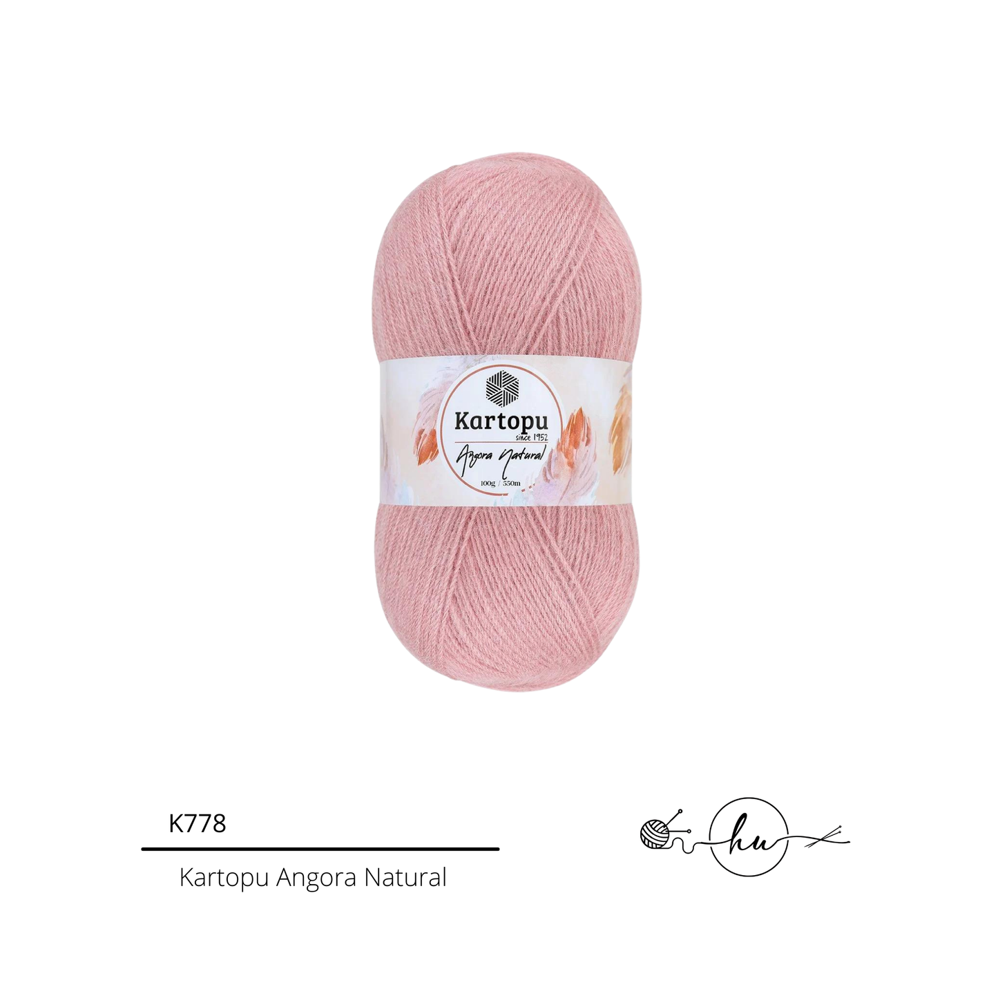 Kartopu Angora Natural Knitting Yarn