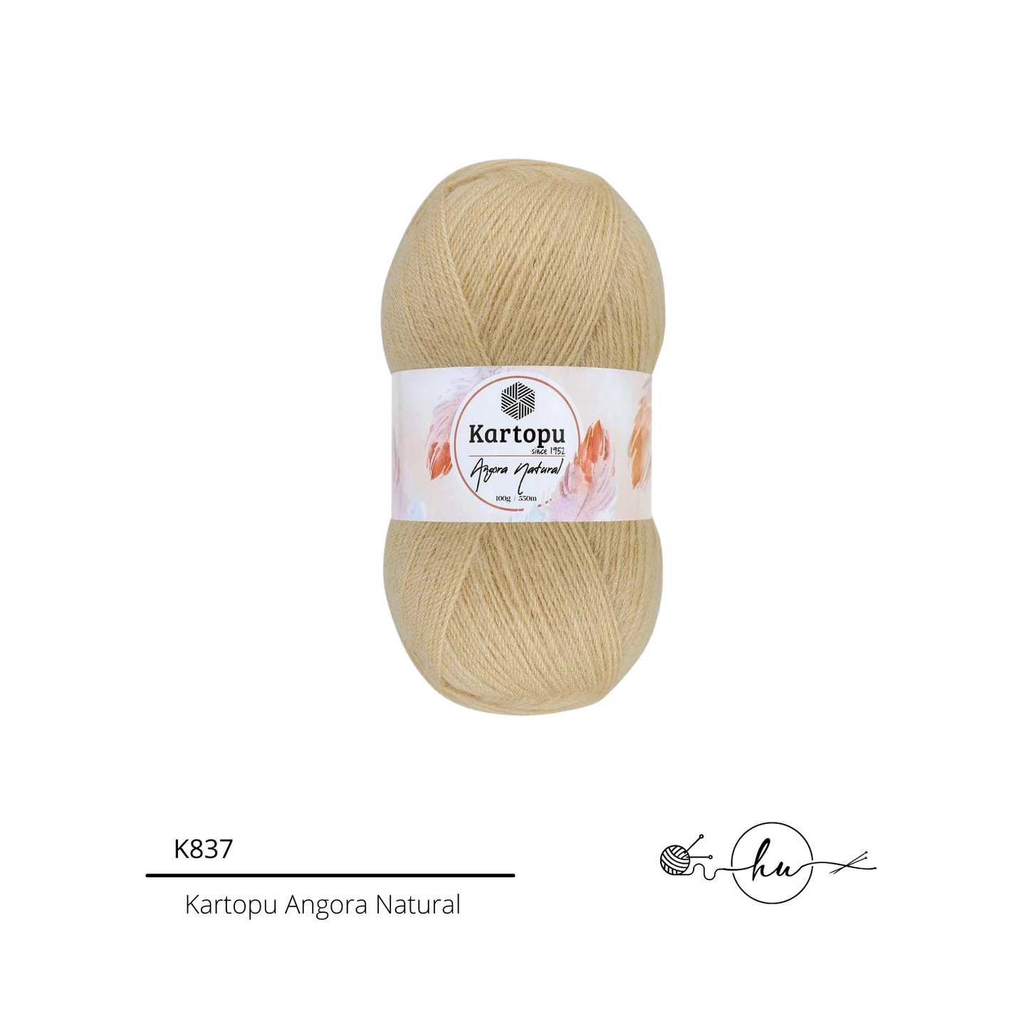 Kartopu Angora Natural Knitting Yarn