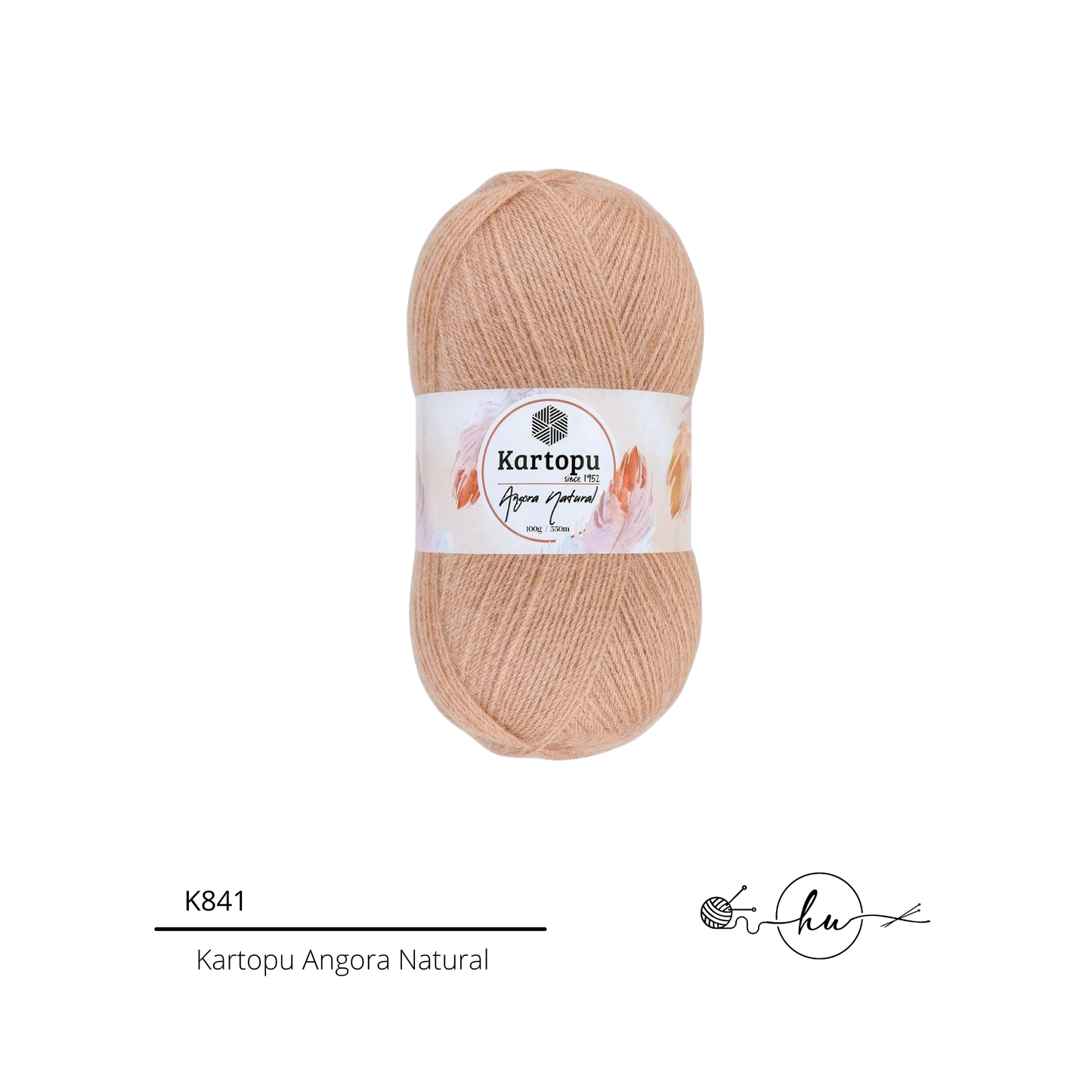 Kartopu Angora Natural Knitting Yarn