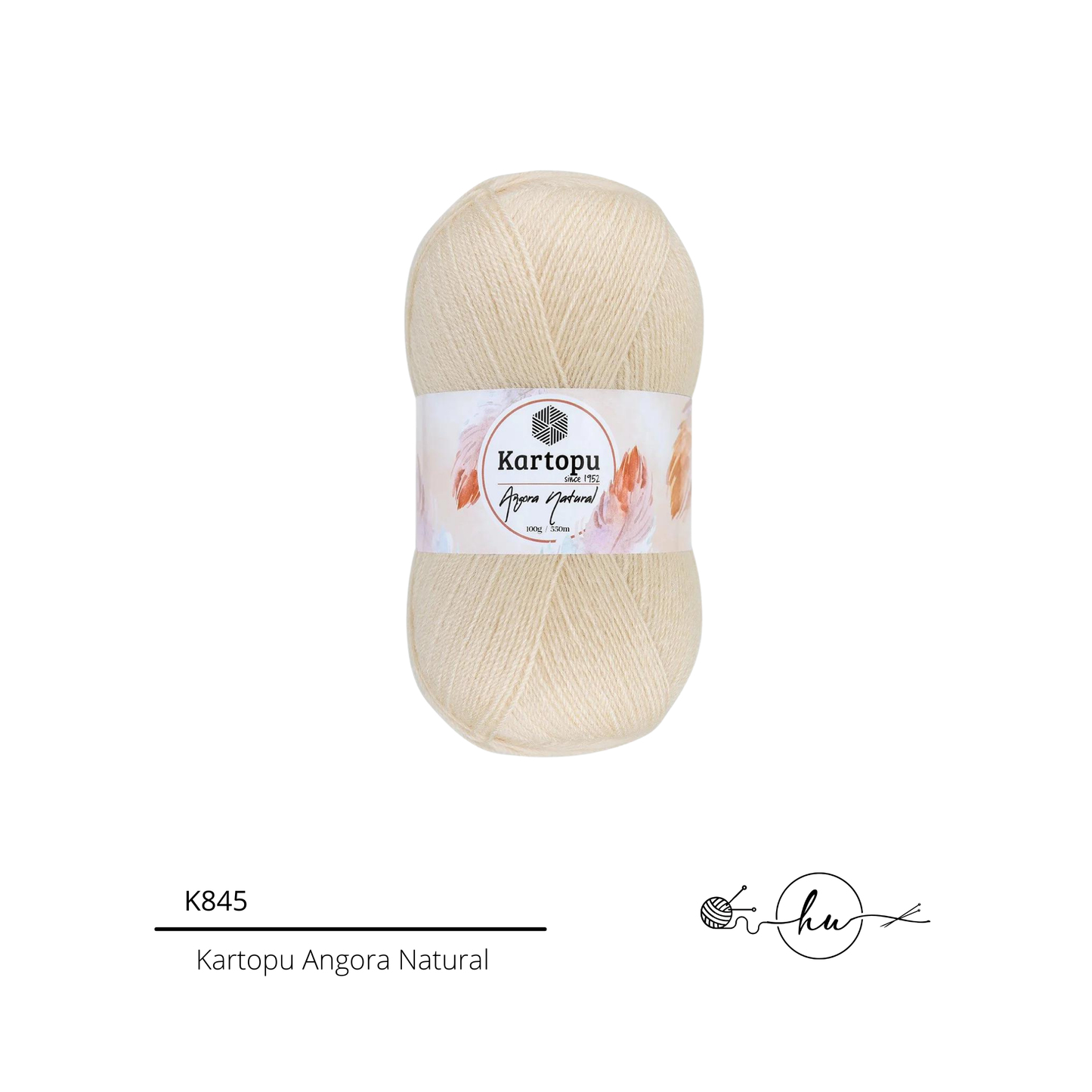 Kartopu Angora Natural Knitting Yarn