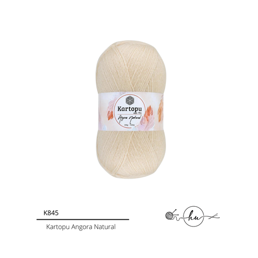 Kartopu Angora Natural Knitting Yarn