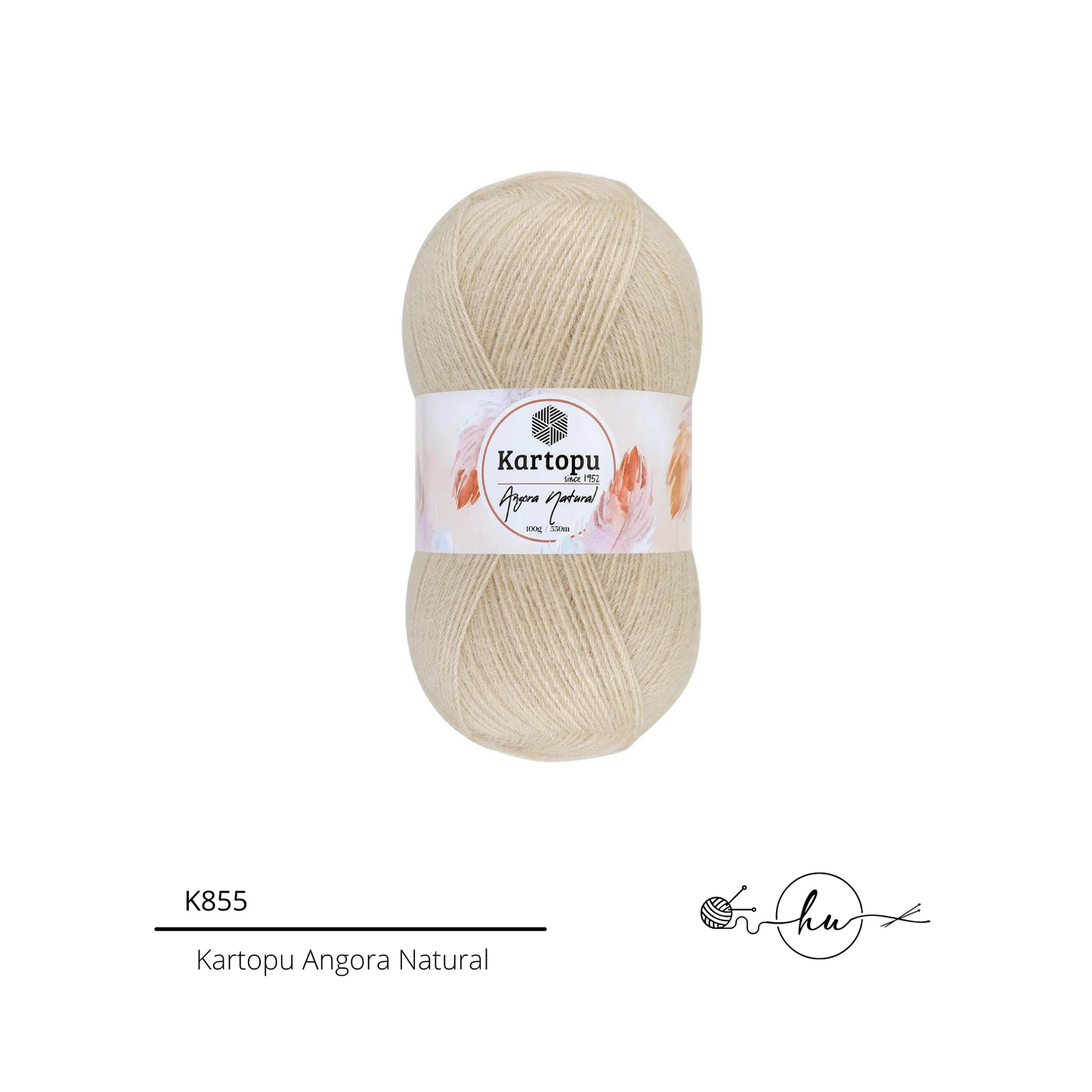 Kartopu Angora Natural Knitting Yarn