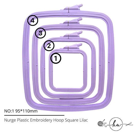 Nurge Plastic Embroidery Hoop Square Lilac