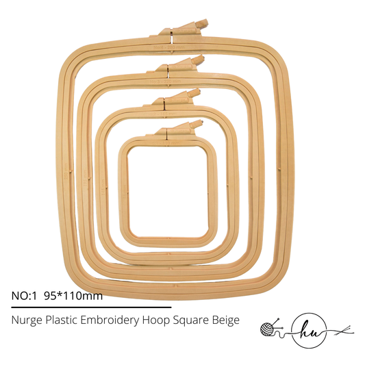 Nurge Plastic Embroidery Hoop Square Beige