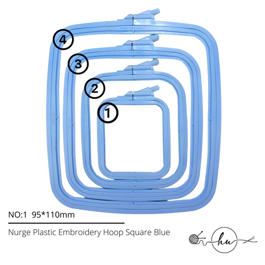 Nurge Plastic Embroidery Hoop Square Blue