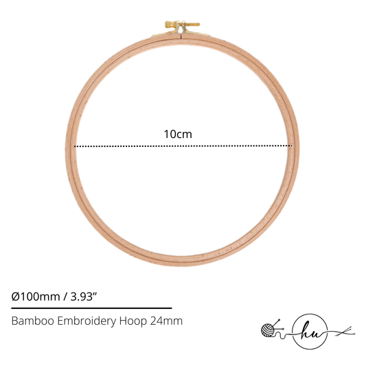 Nurge Beech Wood Adjustable Embroidery Hoop 24 mm